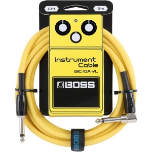 BOSS BIC-10A-YL 10ft Instrument Cable - Yellow