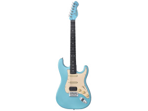 MOOER MCS10 Pro Electric Guitar - HSS - Daphne Blue