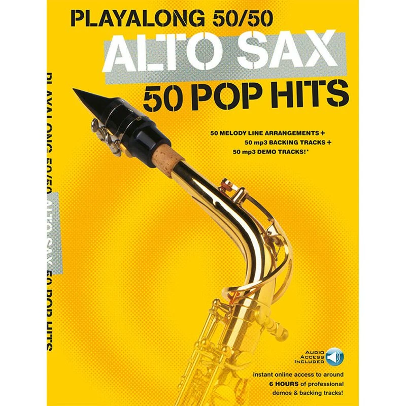 Playablong 50/50 - Alto Sax - 50 Pop Hits