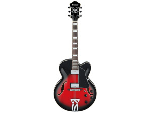 Ibanez Artcore AF75 - Transparent Red Sunburst