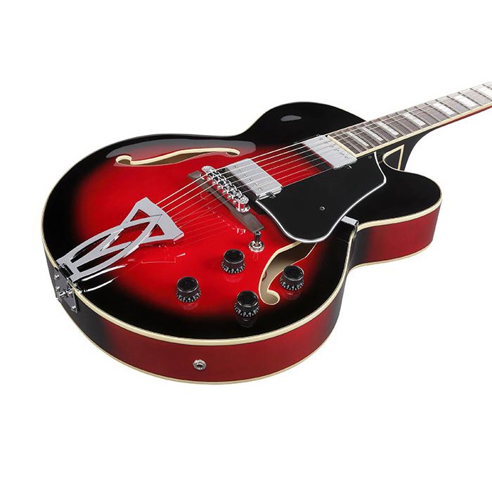 Ibanez Artcore AF75 - Transparent Red Sunburst - Image 5