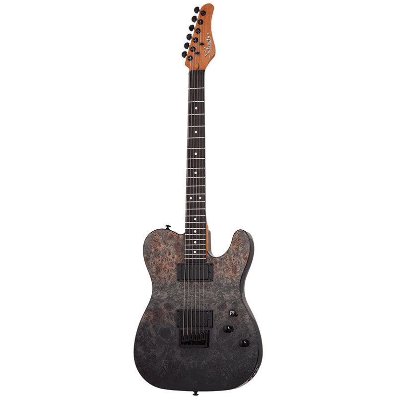 Schecter PT Standard - Black Fade Burst Burl