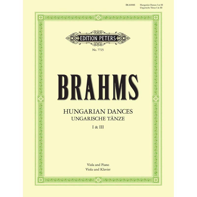 Brahms - Hungarian Dances - Nos 1 + 3 - Viola + Piano