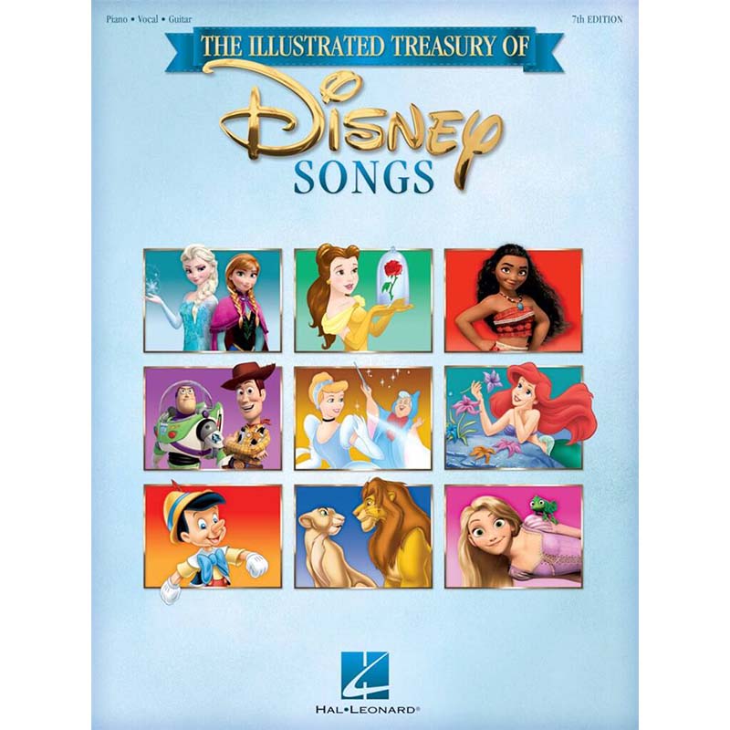 The Illustrated Treasury of Disney Songs - Piano Vocal + Guitar