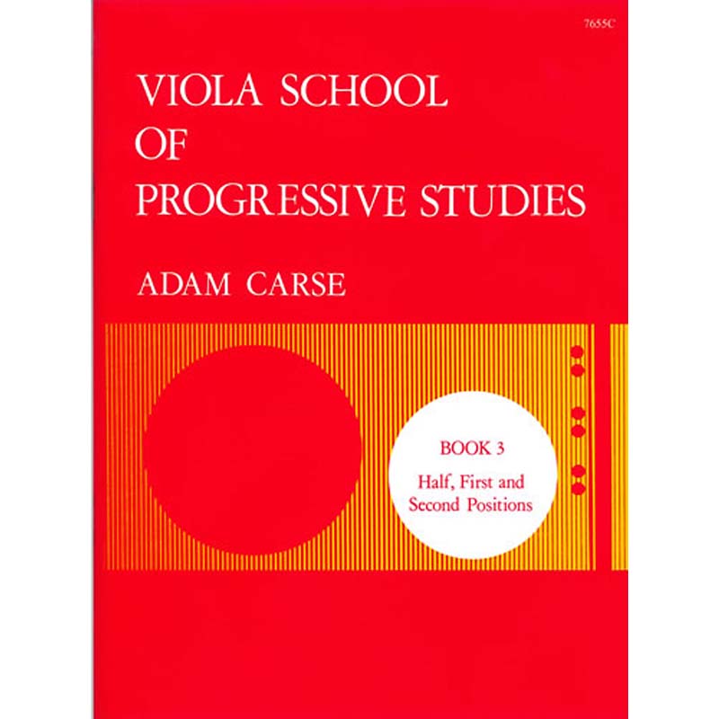 Viola School Of Progressive Studies - Book 3 -  Adam Carse