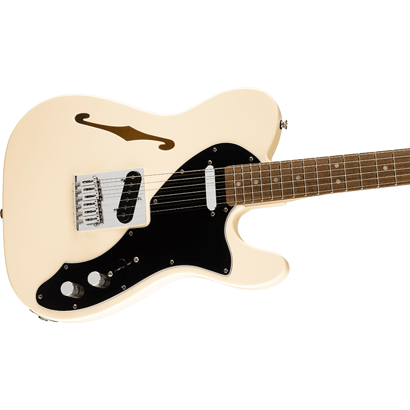Fender Squier Affinity Telecaster Thinline - RW - Olympic White - Image 5