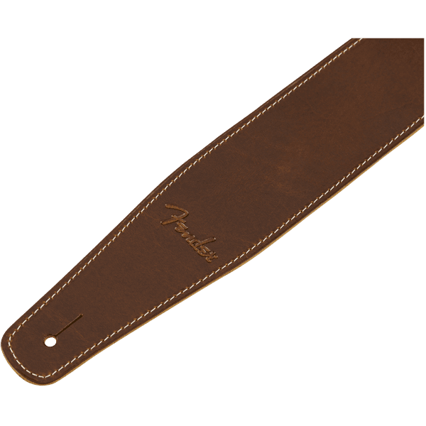 Fender Broken-In 2.5" Leather Guitar Strap - Tan