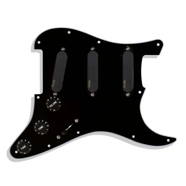 EMG DG20 Dave Gilmour Set - Black Pickups On Black Pickguard