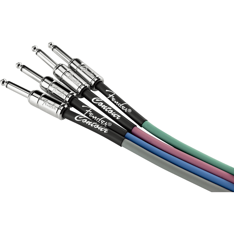 Fender Countour Series Instrument Cable 15ft - Lake Placid Blue