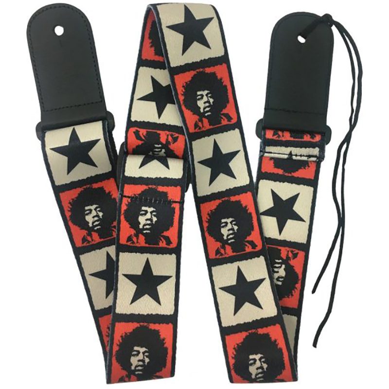 Rock You 2" Guitar Strap - Leatherette Ends - Jimi Hendrix