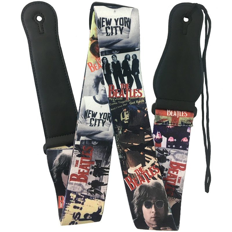 Rock You 2" Guitar Strap - Leatherette Ends - The Beatles