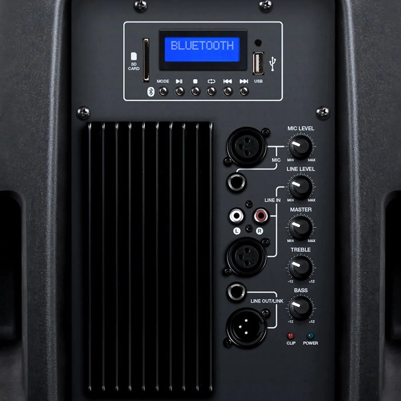 KAM RZ12ABT - 12" 1000w Portable Speaker w/Bluetooth + Speaker Stand - Image 11
