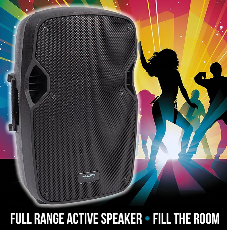 KAM RZ12ABT - 12" 1000w Portable Speaker w/Bluetooth + Speaker Stand - Image 7