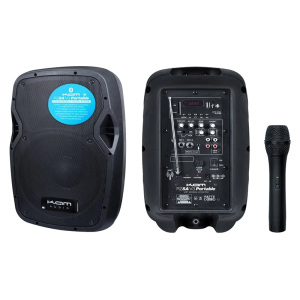 KAM RZ8AP - 8" 450w Portable Speaker w/Bluetooth + Microphone