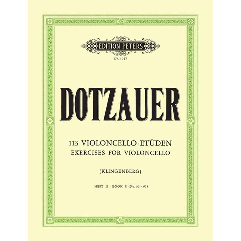 Dotzauer 113 Etudes - Book 2