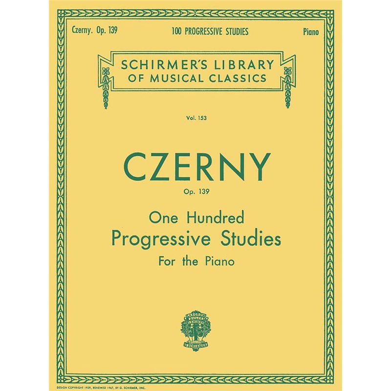 Czerny - 100 Progressive Studies Without Octaves - Op. 139