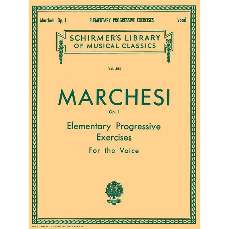 Marchesi - Elementary Progressive Studies - Op.1