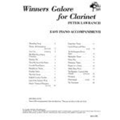 Winners Galore - Clarinet - Piano Accompaniment - Peter Lawrance