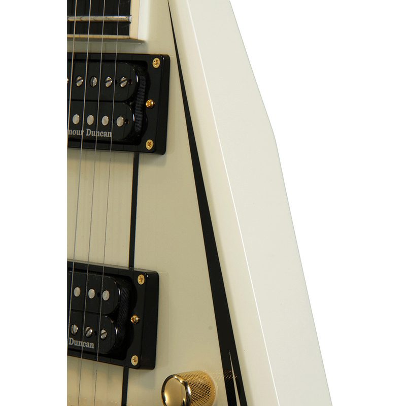Jackson Pro Series Rhoads RRT-3 - Ivory w/Black Pinstripes
