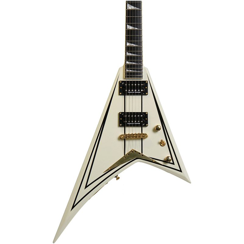 Jackson Pro Series Rhoads RRT-3 - Ivory w/Black Pinstripes - Image 4