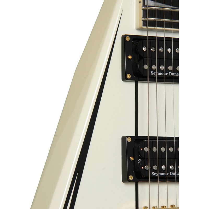 Jackson Pro Series Rhoads RRT-3 - Ivory w/Black Pinstripes - Image 5
