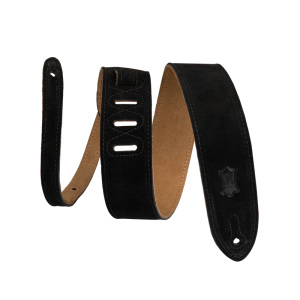 Levy's MS12-BLK Simply Suede 2 Inch Guitar Strap - Black