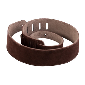 Levy's MS12-BLK Simply Suede 2 Inch Guitar Strap - Brown