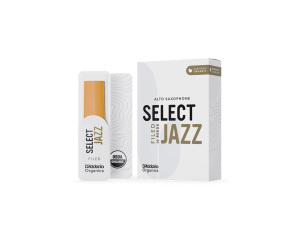 D'addario Organic Select Jazz Filed Alto Saxophone Reeds - 3 Medium - 10 Pack