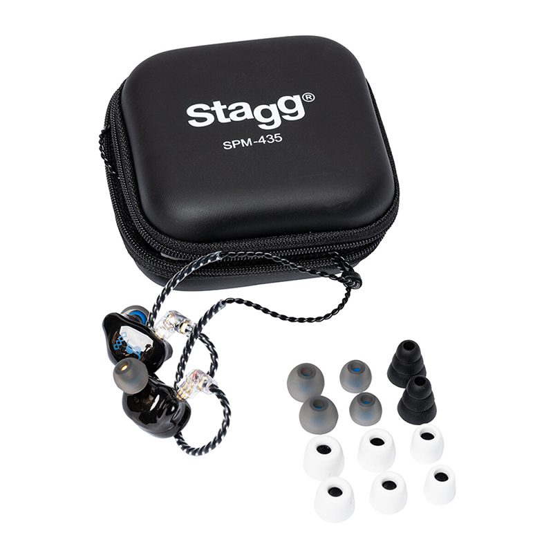 Stagg SPM-435 4-Driver In Ear Monitors - Black