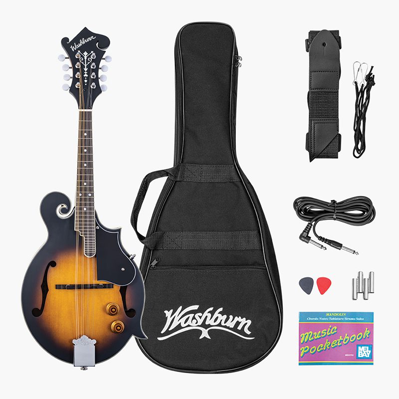 Washburn Americana M3E Mandolin w/Pickup Pack