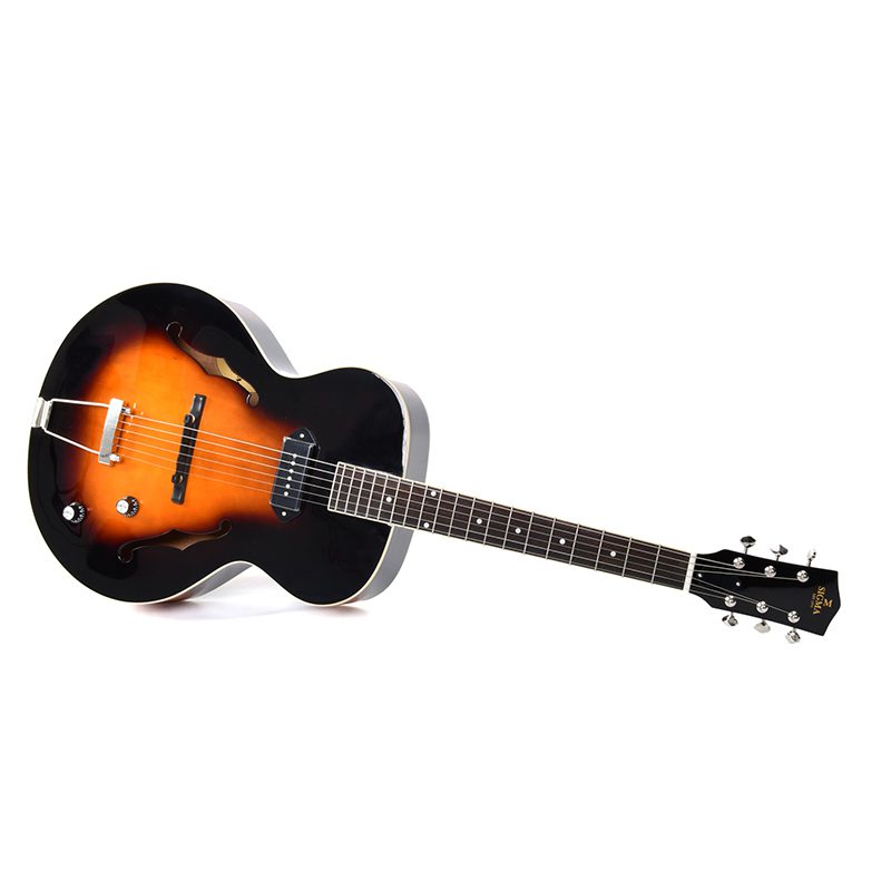 Sigma ATA-100E - Archtop Hollowbody - Vintage Sunburst - Image 8