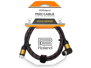 Roland RMIDI-G5A MIDI Cable - 5ft/1.5m w/Angled Connector