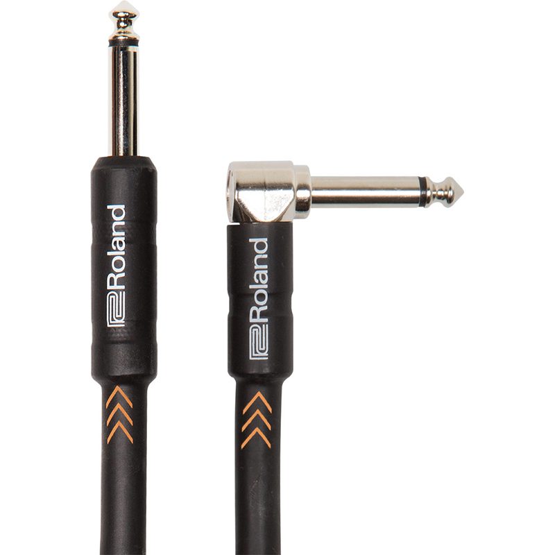 Roland Black Series - RIC-B10A - 10ft/3m Angled Instrument Cable - Image 2