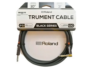 Roland Black Series - RIC-B10A - 10ft/3m Angled Instrument Cable
