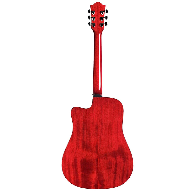 Guild D-120CE - Cherry Red - Image 3