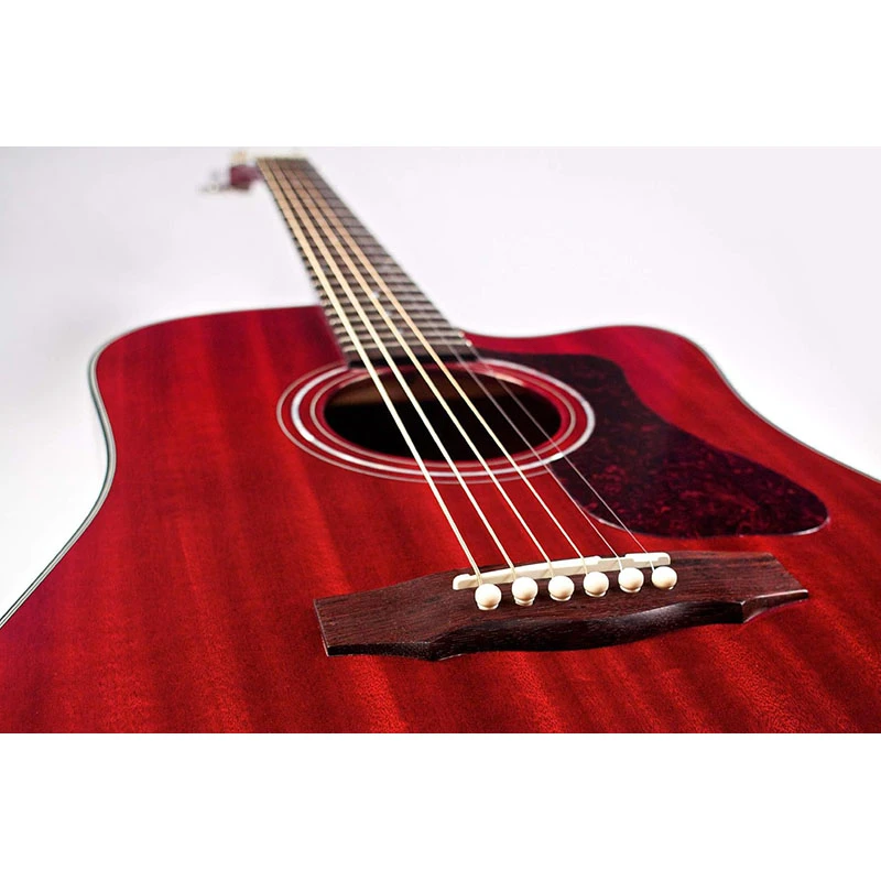 Guild D-120CE - Cherry Red - Image 4