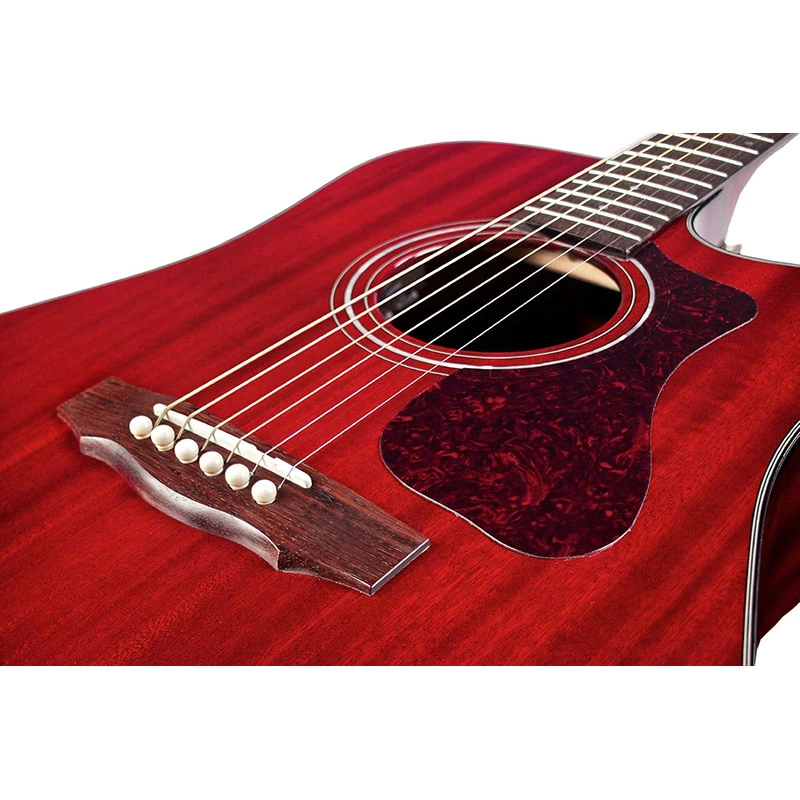 Guild D-120CE - Cherry Red - Image 6