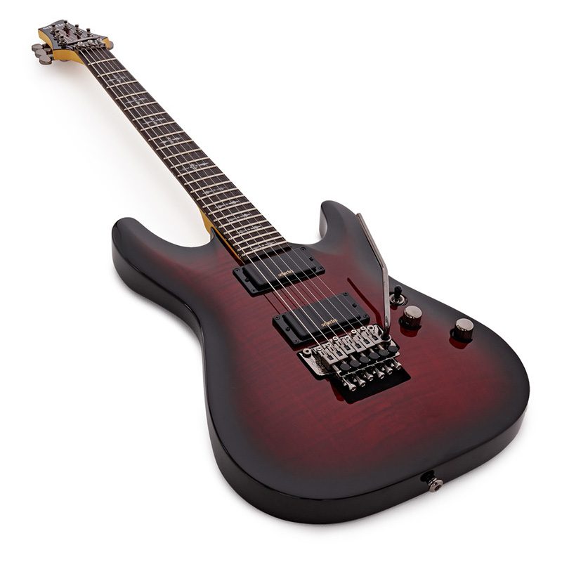 Schecter Demon 6 FR - Crimson Red Burst - Image 6