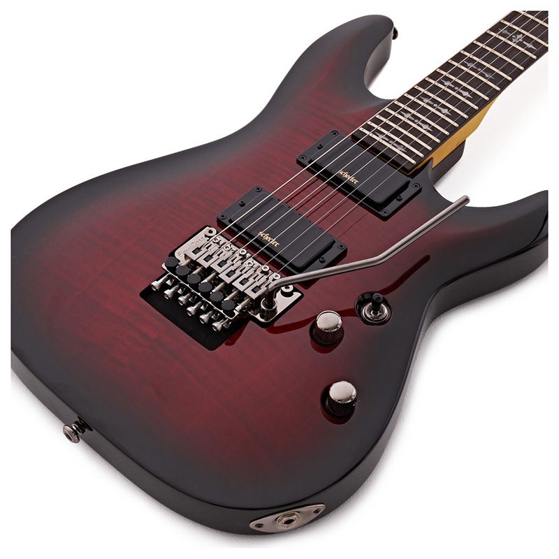 Schecter Demon 6 FR - Crimson Red Burst - Image 2