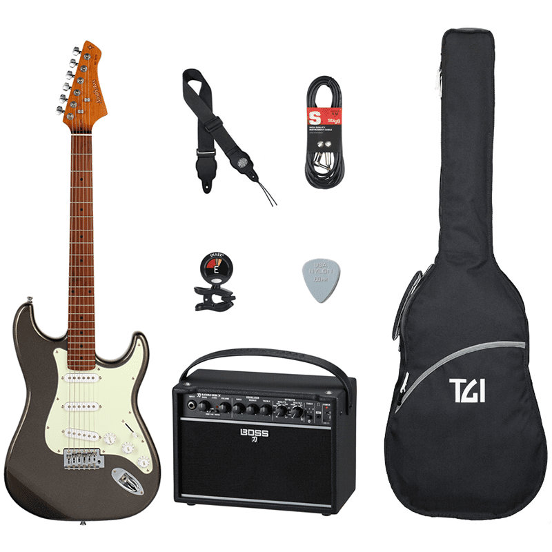 Northstar By Tanglewood NS1/BOSS KATANA MINI X Guitar Pack - Charcoal Frost