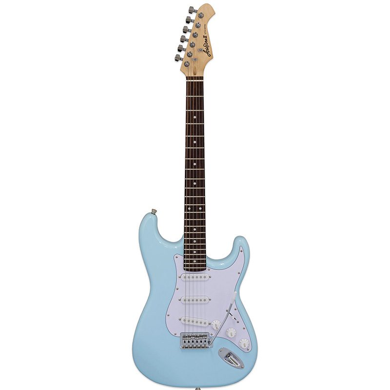 Aria STG-003/BOSS KATANA MINI X Guitar Pack - Sonic Blue - Image 6