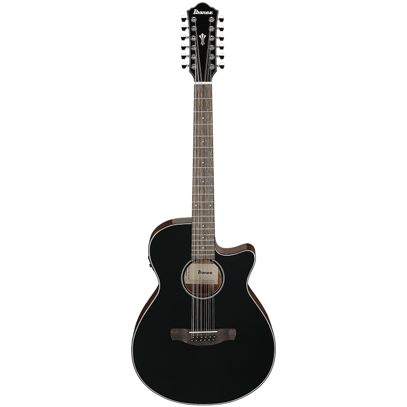 Ibanez AEG5012 - 12-String Electro-Acoustic - Black High Gloss