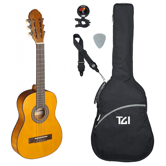 Stagg C410 - 1/2 Size - Student Classical Nylon String Guitar Outfit
