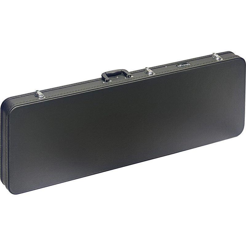 Stagg GCA-RB - Electric Bass Guitar Square Hardcase - Black