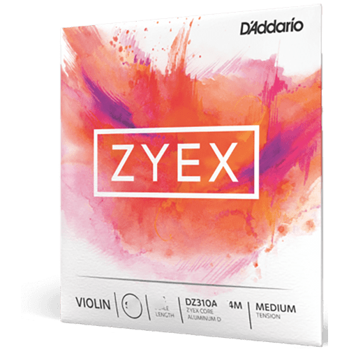 D'addario Zyex Violin String Set - 3/4 - Medium