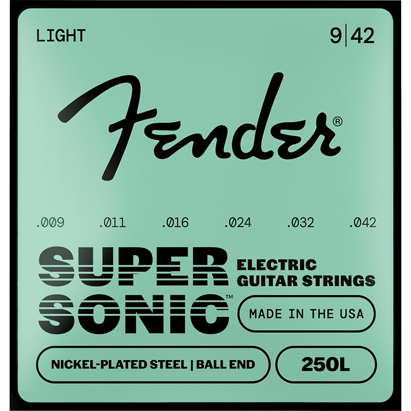 Fender SuperSonic 250 Nickel/Steel Guitar Strings - .09 - .42