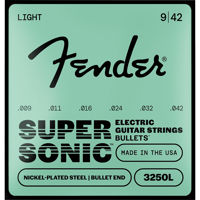 Fender SuperSonic Bullets 3250 Nickel/Steel Guitar Strings - .09 - .42