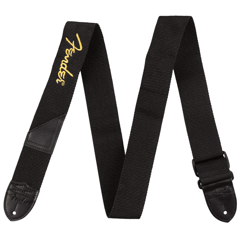 Fender Logo Guitar Strap - Yellow