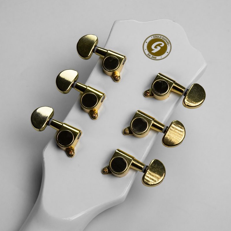 Gould Steelport Electric Guitar - White - Image 7