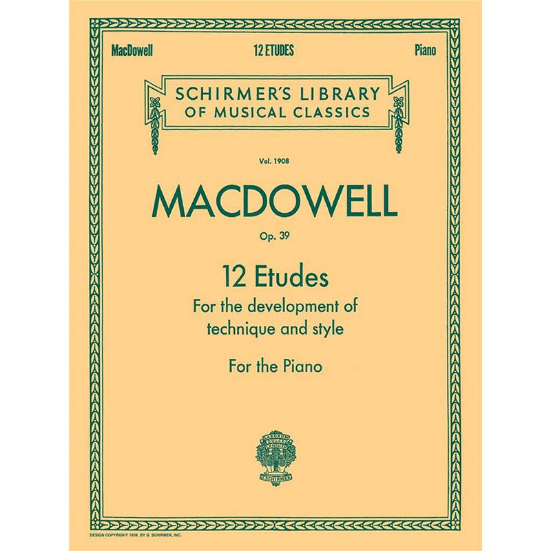 Macdowell - 12 Etudes For Style And Technique